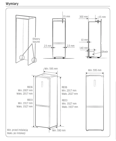 jkbch - Szukam pomysłu jak zabudować lodówkę Kitchen fit Samsunga, aby zachować otwor...