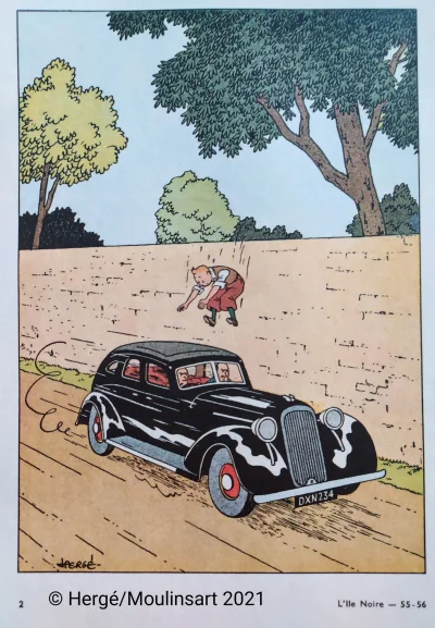 Borealny - L'Ile Noire, Hergé, 1938.
#grafika #ilustracja #komiks #sztuka #tintin