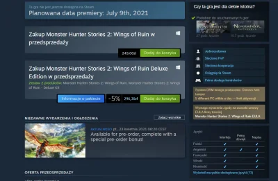 MarchwiowySok - Monster Hunter Stories 2 będzie miało polskie napisy gdzie taki RE: V...