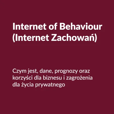 a.....k - @adam-trojanczyk: 
https://trojanczyk.pl/internet-of-behaviour/

Pod kon...