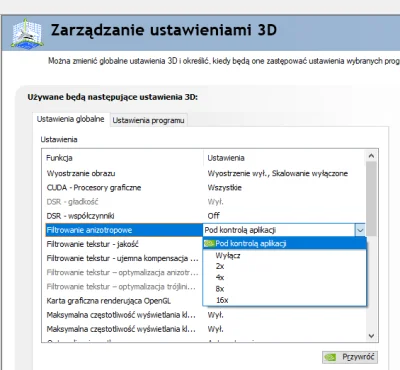 PapiezPolak937 - @TOWARZYSZ_ANON: w panelu sterowania nvidia filtrowanie anizotropowe...