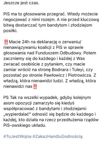 genesis2303 - @NonOmnisMoriar: nie będzie, bo już są, lewica ma do wyboru posłuchać s...