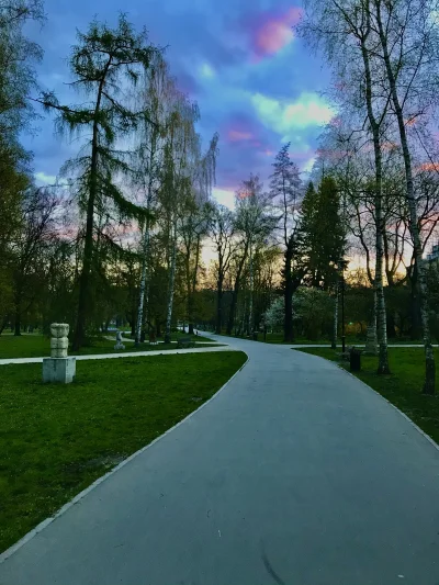 paczelok - Park krakowski i rurzowe chmury #krakow