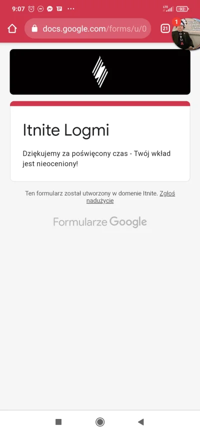 Skura_zOgura - @itnite: poszło. Fajna inicjatywa