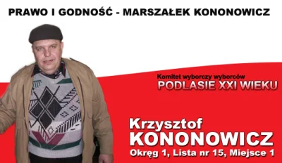 gagarin_kosmonauta - Ulotki wyborcze, maj 2007.

#kononowicz zanim wymyślono #patos...