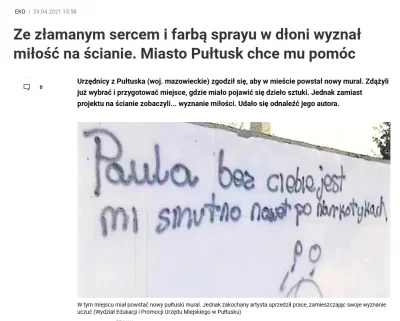 CulturalEnrichmentIsNotNice - Nabazgrał wyznanie miłosne na ścianie - miasto rusza mu...