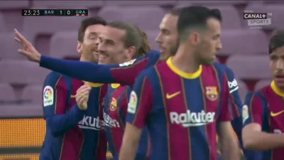 WHlTE - Barcelona 1:0 Granada - Lionel Messi
#fcbarcelona #granada #laliga #golgif #...