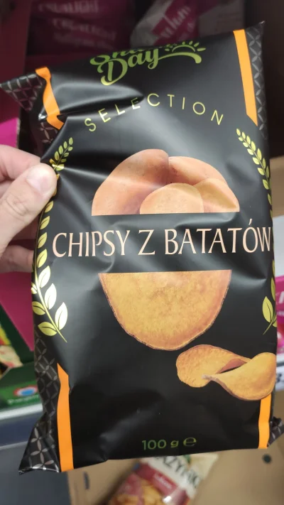 Mishy - Jak nie jem chipsów to myślicie że takie mogę jeść? 
Niby chipsy ale z batató...