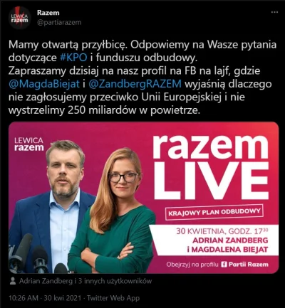 Tom_Ja - #partiarazem: "Mamy otwartą przyłbicę. Odpowiemy na Wasze pytania dotyczące ...