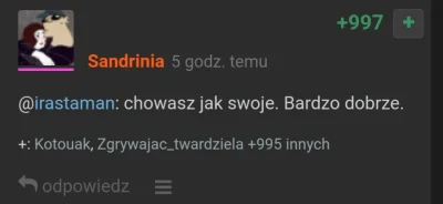 Depcio - @Sandrinia: Policja już po Ciebie jedzie, ijoijo