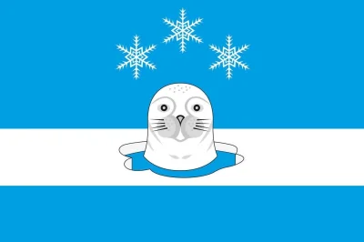 Felix_Felicis - Flaga Śnieżnogorska, jednego z rosyjskich miast zamkniętych.

#weks...