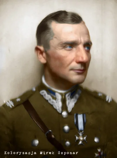 brusilow12 - Major Henryk Dobrzański na pokolorowanej fotografii