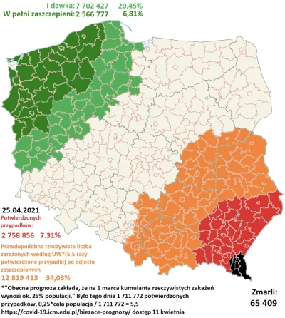 Cierniostwor - Oo, Podkarpacie najbardziej zielone, odwrotnie jak na mojej mapce ;)