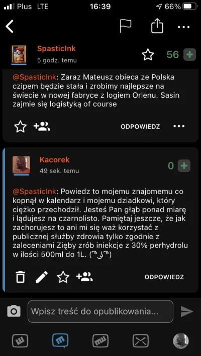 Kacorek - @SpasticInk Jakbys zapomniał za co masz mnie na czarno ( ͡° ͜ʖ ͡°)