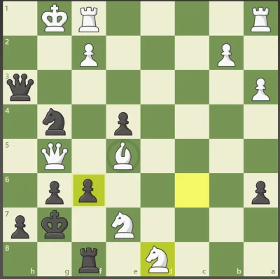 vcx_ - #szachy
Dlaczego w tej sytuacji pion F6 nie moze bic hetmana G5?