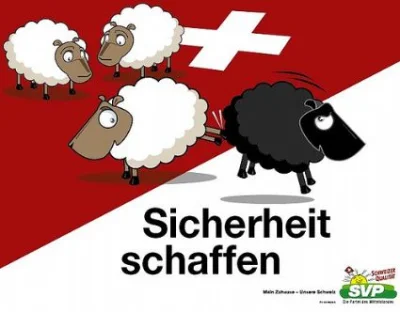 Neto - W 2007 Szwajcarska Partia Ludowa (SVP) w kampanii wyborczej promowała wykopywa...