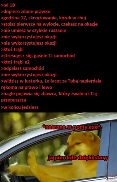 100-TVarzyGrzybiarzy - Dzięki ziomek.

#prawojazdy #humorobrazkowy #heheszki #gowno...