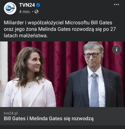 jmuhha - Nie wierzę Gates się rozwodzi. Jak można się rozwieść z gościem który jest n...