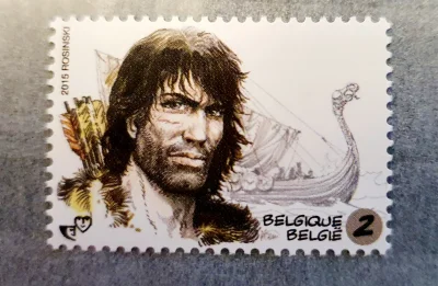 Mortadelajestkluczem - Belgijski znaczek przedstawiający Thorgala, wyemitowany w 2015...