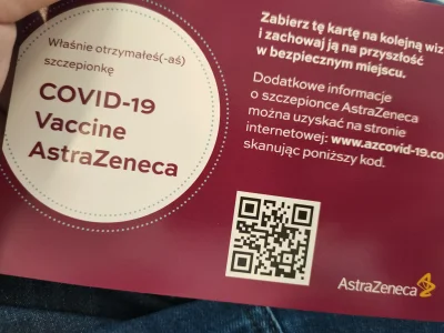 bahus735 - @Friz_PL: ja dziś Astrazenca to mogę Ci na bieżącą raportować postęp xD