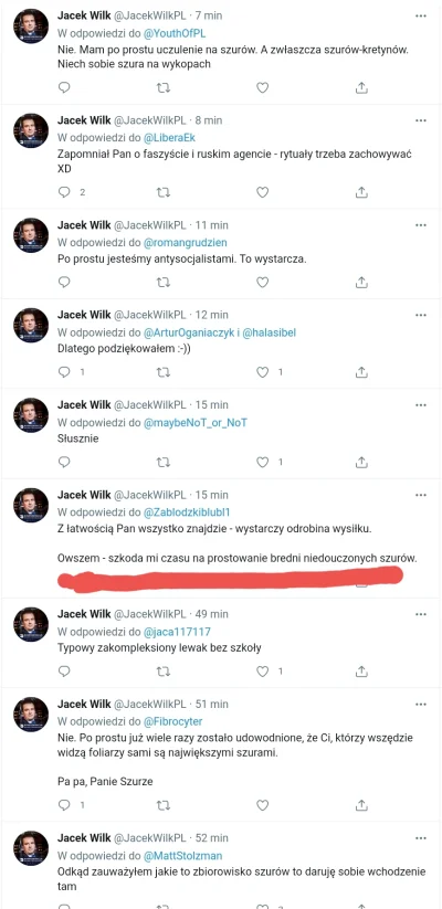 waro - Ależ pięknie koroluk wnerwił Wilka xD

Jacek nie ma czasu prostować bredni k...