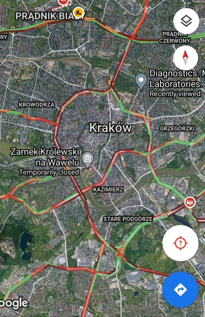 r.....r - Za @PlatformaKomunikacyjnaKrakowa 

Cały Kraków stoi, zapewne z powodu wy...