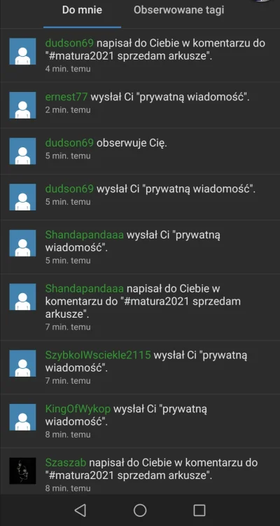 Arcymag_Pozytyw - @drect: tak wyglądają powiadomienia jak napiszesz ze masz arkusz XD...