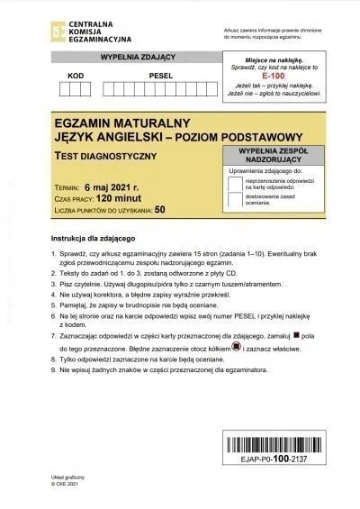 makojunior - Jest ktoś chętny na zdjęcia arkusza? Niestety mogę wysłać tylko zdjęcia ...