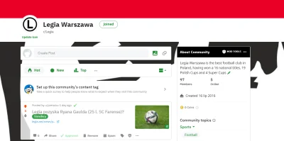 marcelus - Zapraszam na subreddit poświęcony Legii Warszawa: https://reddit.com/r/Leg...