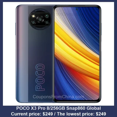 n____S - POCO X3 Pro 8/256GB Snap860 Global
Cena: $249.00 (najniższa w historii: $24...