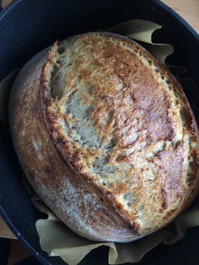 ComboBreaker - Pszenny chleb na pszennym zakwasie. Tym razem z dużego koszyka - 1700g...