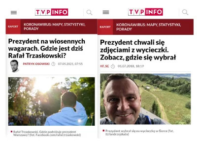 kasza332 - TVP gdy wyjeżdża Trzaskowski, TVP gdy wyjeżdża Duda..

#bekazpisu #tvpis...