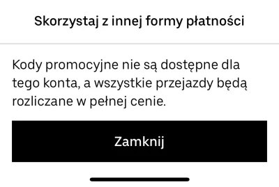 wolniakx - #ubereats Siema, da się to jakoś obejść? W sensie jakbym założył nowe kont...