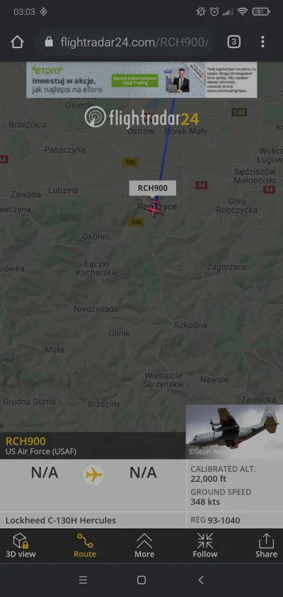 czterypalcewnatalce - Co jakiś czas ten #!$%@? budzi mnie w nocy.

#flightradar24 #ni...