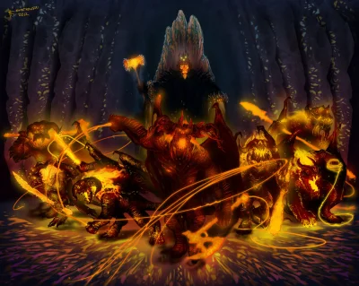 AGS__K - Art przedstawiający Morgotha, który był mistrzem i panem Saurona. Podobnie j...