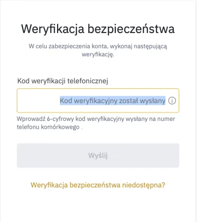 ToTheMoon - Mireczki mam problem z zalogowaniem się na binance, otrzymuję kod na tele...