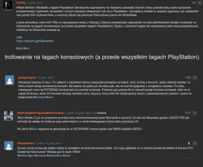 rbbxx - Szanowny kolega @Cinkito narzeka na trolle rzekomo zaśmiecające tagi PlayStat...