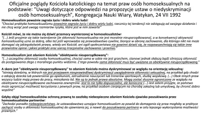 R187 - W 1992 Watykan oficjalnie stwierdził, że powinno się dyskryminować osoby o skł...