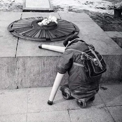 cheeseandonion - >Moloch of War (1966). Photo of a Soviet war veteran near the Eterna...