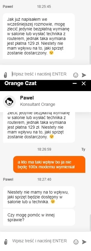 G.....n - Mam od miesiąca internet światłowodowy Orange, zadzwonili do mnie i że jest...