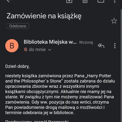 Orzecznik - @Precypitat: moje szczęście. Pożyczysz mi pierwszą część? Oczywiście płac...