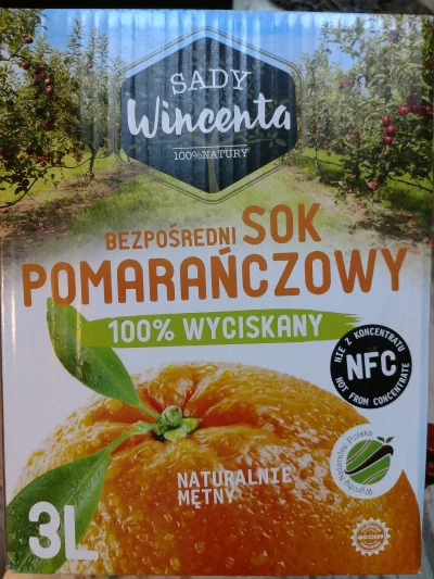 jrs2 - Sok pomarańczowy Sady Wincenta. Polski sok z polskich pomarańczy. Obsługuje pł...