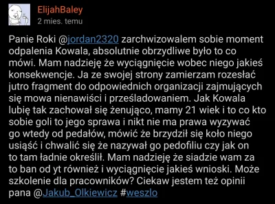 f....._ - @ElijahBaley: typie ty nie jesteś kontrowersyjny tylko jestem zwykłym pataf...