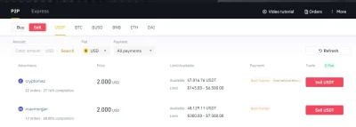 taftav - Jak to jest, ze przy sprzedazy p2p na binance w usd płacą 2usd za 1 usdt? Ni...