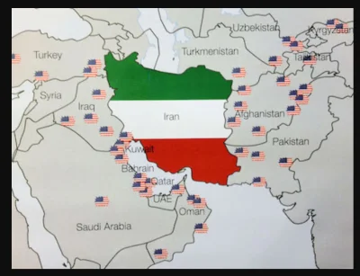 p.....7 - Wyobraźcie sobie odwrotną sytuację, że to Iran ma tyle baz wokół USA...