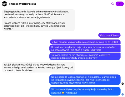 bartg - Niezła imba. Fitness World liczy okres wypowiedzenia tylko jak kluby są otwar...