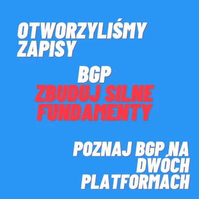 Showroute_pl - Zapisy ruszyły!
Już teraz możesz dołączyć do 3. edycji programu BGP -...