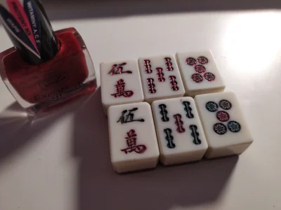 phoe - #mahjong #tworczoscwlasna i cyk czerwone piątki, bambusowy zestaw gotów do gra...