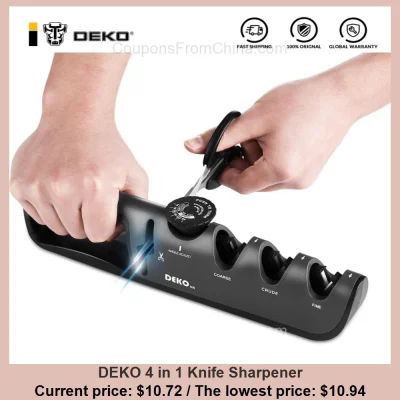 n____S - DEKO 4 in 1 Knife Sharpener
Cena: $10.72 (najniższa w historii: $10.94)
Ko...