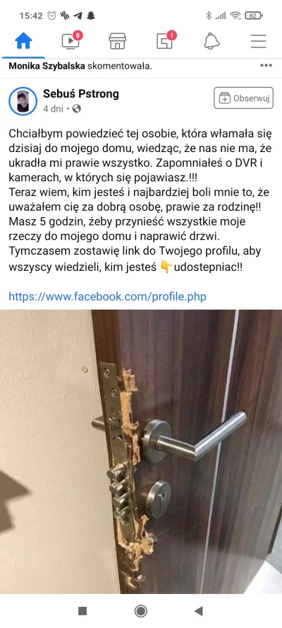 andrzejlog - Xddd gościu zrobił posta że ktoś mu #!$%@?ł mieszkanie z odnośnikiem /pr...